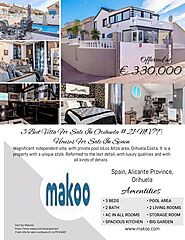 3 Bed Villa For Sale In Orihuela #21-MV79 | Houses For Sale In Spain