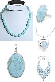 Real Larimar Stone Jewelry