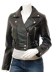 Short Biker Leather Jacket
