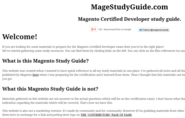Magento Certification Study Guide