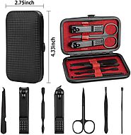 Manicure Sets 7Pcs for Men & Women, Fashion Professional Stainless Steel Nail Clippers Pedicure Kit Grooming Tools by...