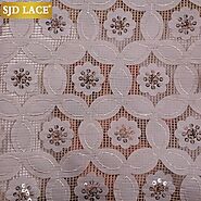 Sequin Circle Floral Lace | 5 Yards – SJD Lace