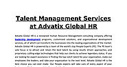 Talent Management Services at Advatix Global HR.pdf | DocDroid