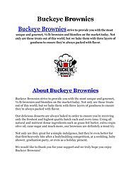 Get unique and amazing brownies from Buckeye Brownies