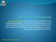 1/2 Pound, Delicious, Unique and Amazing Brownies | Buckeye brownies