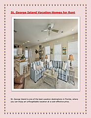 St. George Island Vacation Homes for Rent