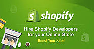 Hire a renowned Shopify website developer for development services