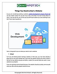 Things You Need to Start a Website