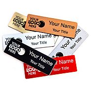 Let everyone easily identify you via a quality magnetic name badge