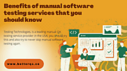 Benefits of manual software testing services that you should know | Silvia (BetterQA)