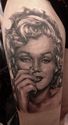 Another smoking Marilyn Monroe tattoo