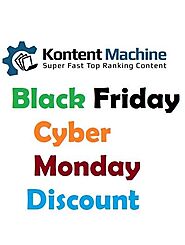 Kontent Machine Black Friday Discount 2020 – Get 40% OFF🔥 | Thanksgiving offers, Discount black friday, Cyber monday ...