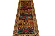 Buy Wide Runner Vintage Rugs Brown / Camel Fine Hand Knotted Wool Area Rug MR023331 | Monarch Rugs