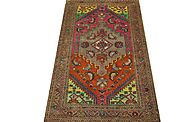 Buy 3x5 Vintage Rugs Camel Fine Hand Knotted Wool Area Rug MR023313 | Monarch Rugs