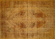 Buy 9x12 Vintage Rugs Gold Fine Hand Knotted Wool Area Rug MR18422 | Monarch Rugs