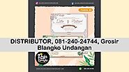 BERKUALITAS, 081-240-24744, Blangko Undangan Polos