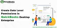 How to Create Data Level Permission in QuickBooks Desktop Enterprise?