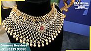 Buy Diamond Necklace For Women Online | Krishnapearlsandjewellers.com