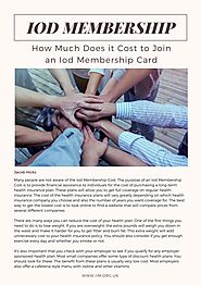 How Much Does it Cost to Join an Iod Membership Card by Jacob Hicks - Issuu