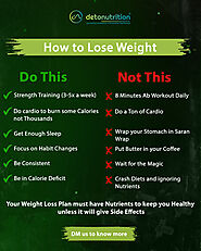 Untitled — Some Do’s and Don’t to lose weight by...