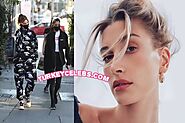 √ Hailey Bieber On Melrose Place In West Hollywood at Zinque Cafe.