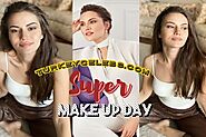 √ Fahriye evcen makeup day more beautiful with makeup or not?