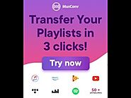 MusConv - transfer playlists, albums, followed artists and liked songs across music services