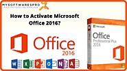 How to activate Microsoft Office 2016 | Buy MS office 2016