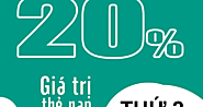 HOT: Viettel tặng 20% giá trị thẻ nạp ngày vàng 30/11/2020 - Dịch vụ 4G Viettel