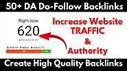 Create High Quality Dofollow Backlinks || 50+ DA Websites || High DA PA Dofollow Backlink || Profile