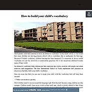 How to build your child's vocabulary - Cambridge School Noida