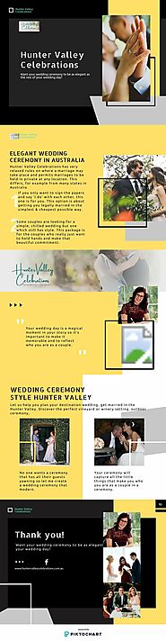 ELEGANT WEDDING CEREMONY - HUNTERVALLEYCELEBRATIONS.COM.AU | Piktochart Visual Editor