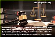 Get Law Assignment Help Online by Expert Writer