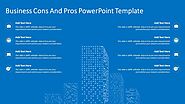 Business Cons And Pros PowerPoint Template | Comparison Slide