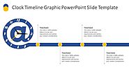 Clock Timeline Graphic PowerPoint Slide Template