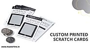 4 Manners custom printed scratch cards May attract different business