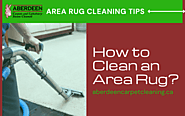 How to Clean an Area Rug at Home