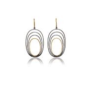 GOLD AND SILVER EARRINGS - Sofia Jewelry