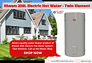 Rheem 250L Electric Hot Water - Twin Element