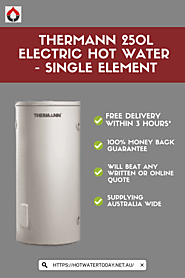 Thermann 250L Electric Hot Water - Single Element