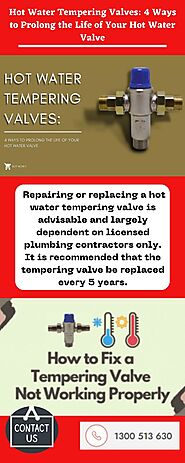 Hot Water Tempering Valves: 4 Ways to Prolong the Life of Your Hot Water Valve