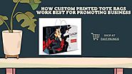 Online Custom Personalized Printed Tote Bags in Bulk By Fast Promos