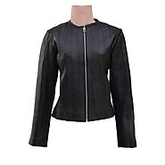 Ladies black leather jacket UK - Leather Jackets Collection