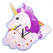 Shaped unicorn clock