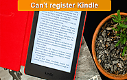 can't register kindle