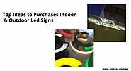 Top Ideas to Purchases Indoor & Outdoor Led Signs