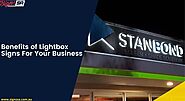 Benefits of Lightbox Signs For Your Business