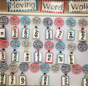 Moving Word Wall Flash Freebie - Kickin' It In Kindergarten