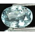 1.24 ct Natural blue Aquamarine oval cut loose gemstone for sale