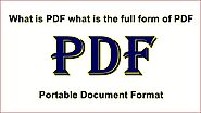 PDF क्या है PDF का full form क्या है, कैसे बनाये - Apsole
